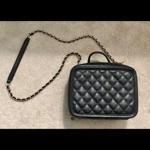 Black Quilted Crossbody Bag